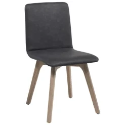 Plaza diamant Chaise de séjour scandinave matelassée en synthétique et bois