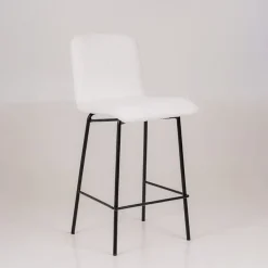 Plaza Tabouret snack moderne en tissu et pieds en métal