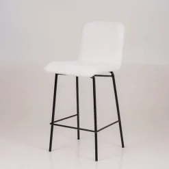 Plaza Tabouret snack moderne en tissu et pieds en métal