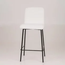 Plaza Tabouret snack moderne en tissu et pieds en métal