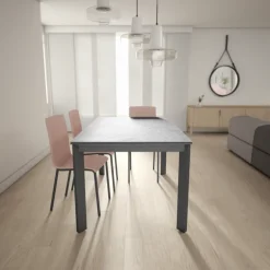 Poker Table extensible Dekton pieds métal