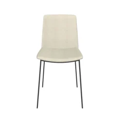 Primera Chaise moderne tissu et pieds métal