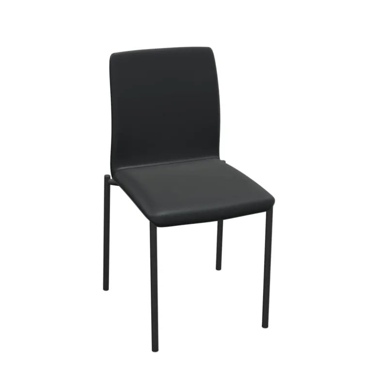 Pro'G Chaise moderne en métal et simili