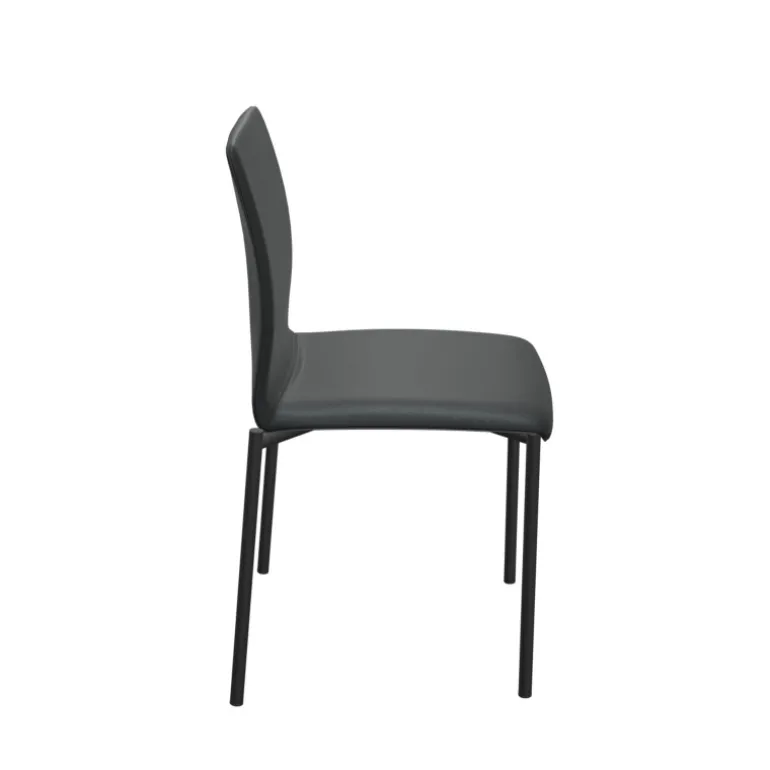 Pro'G Chaise moderne en métal et simili