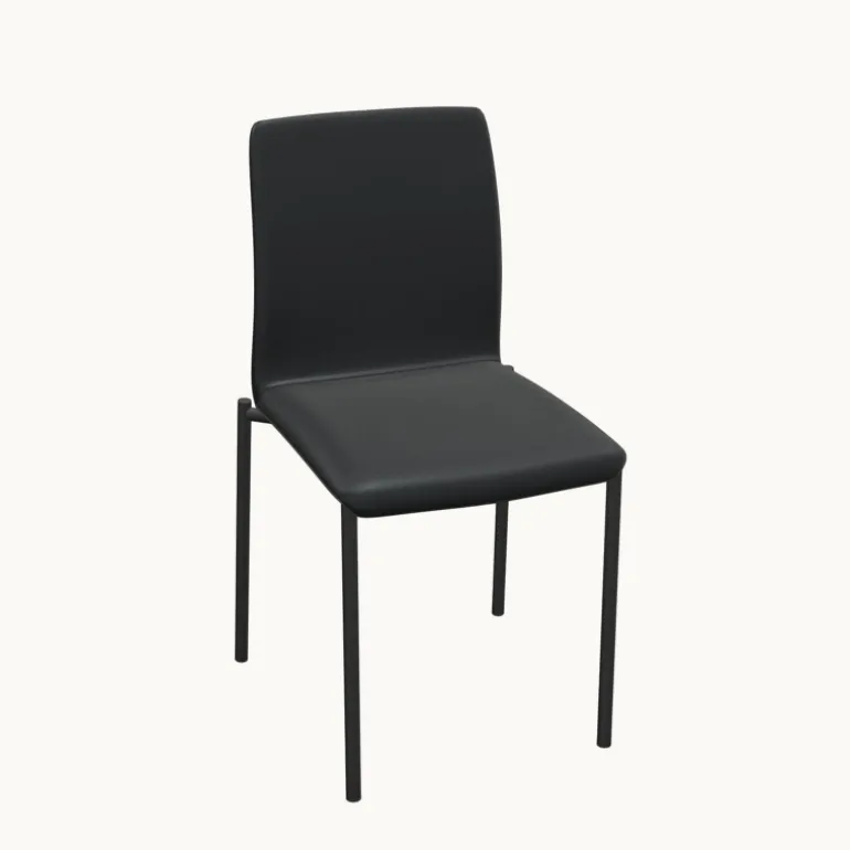 Pro'G Chaise moderne en métal et simili