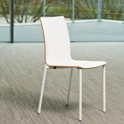 Pro's Chaise moderne en métal et stratifié
