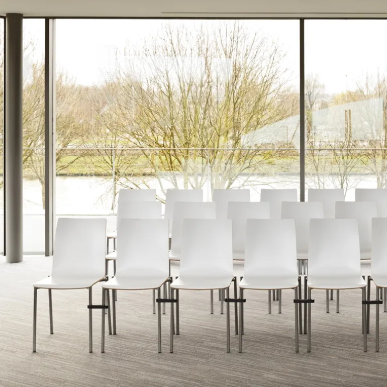 Pro's Chaise moderne en métal et stratifié