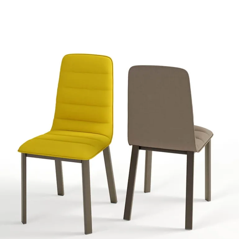 Pulsar Chaise contemporaine en tissu et métal