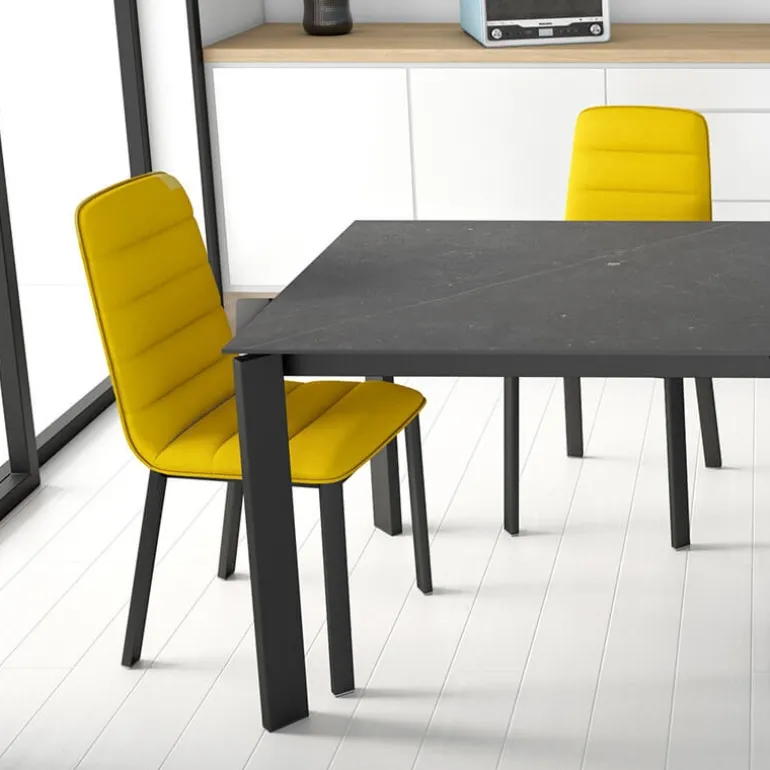 Pulsar Chaise contemporaine en tissu et métal