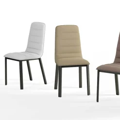 Pulsar Chaise contemporaine en tissu et métal