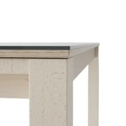 Quadra Table moderne en verre extensible