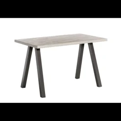 Queen Table snack rectangulaire en stratifié et métal