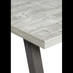 Queen Table snack rectangulaire en stratifié et métal