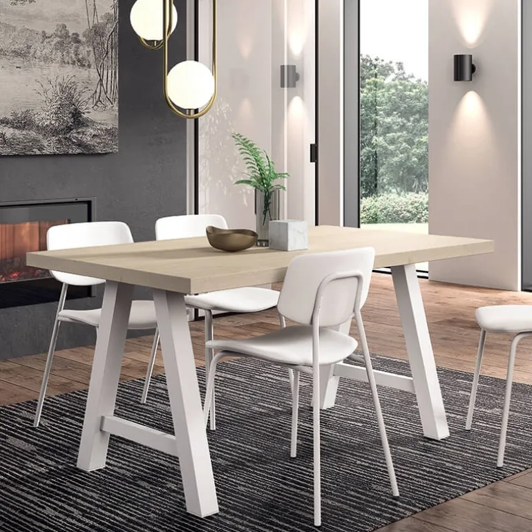 Querido Table moderne de salle à manger en stratifié