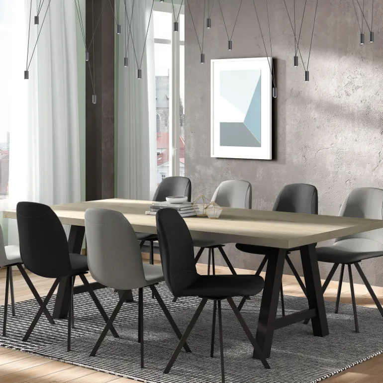 Querido Table moderne de salle à manger en stratifié