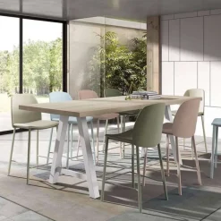 Querido Table snack moderne de salle à manger en stratifié