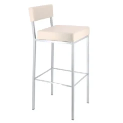Quinta Tabouret de bar moderne en métal et simili