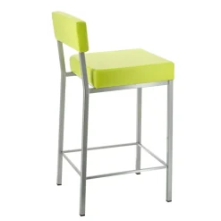 Quinta Tabouret snack moderne en métal et simili