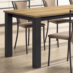 Reina Chaise de cuisine contemporaine en métal et simili