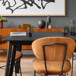 Rennes Mobitec® Table moderne en bois massif pieds épingle