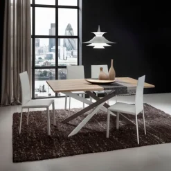 Renzo Table de salle à manger design en stratifié