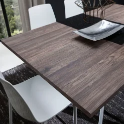 Renzo Table de salle à manger design en stratifié