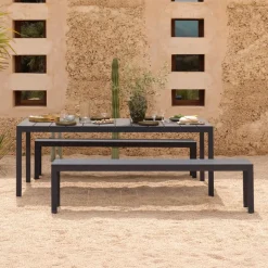 Rio Table de jardin en aluminium rectangulaire fabriquée en Italie