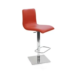 Rio Tabouret réglable en hauteur en synthétique et métal chromé