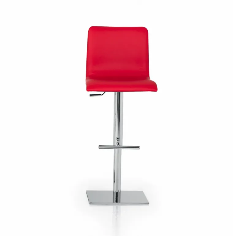Rio Tabouret réglable en hauteur en synthétique et métal chromé