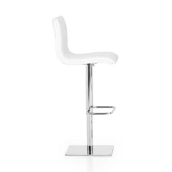 Rio Tabouret réglable en hauteur en synthétique et métal chromé