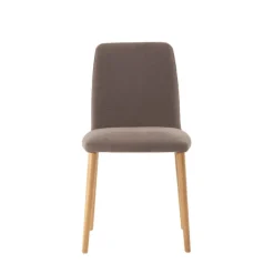 Rob C01 Mobitec® Chaise moderne en tissu rembourrée avec pieds en bois massif