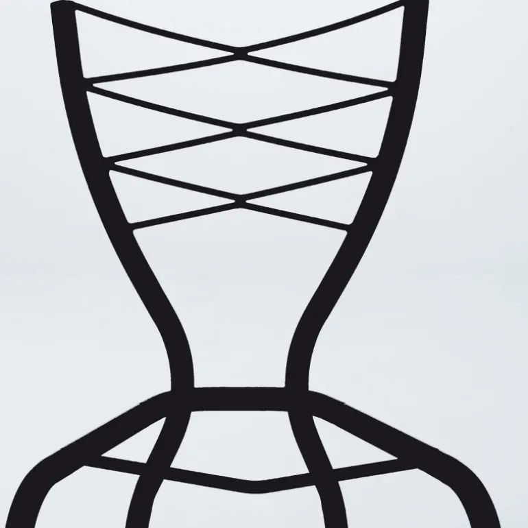 Romance Carrier® Tabouret snack contemporain en synthétique et métal