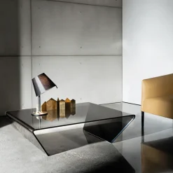 Rubino Sovet® Table basse design rectangulaire ou carrée en verre