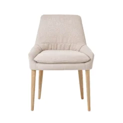 Saga Mobitec® Chaise confortable en tissu et pieds bois