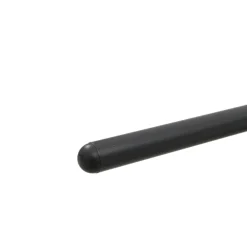 SandroTabouret snack bimatière en tissu avec dossier bois et pieds en métal