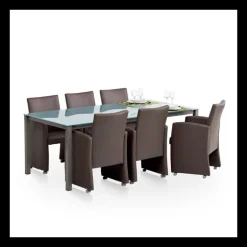 Sarah Fauteuil de table rembourré en synthétique avec roulettes