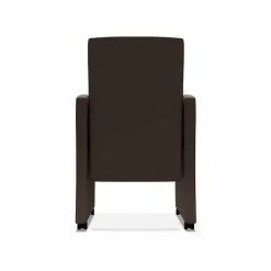 Sarah Fauteuil de table rembourré en synthétique avec roulettes