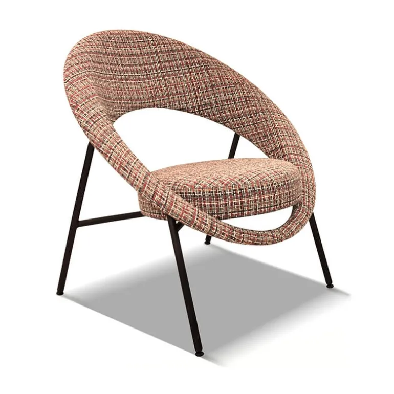 Saturn Fauteuil design en tissu fabriqué en France