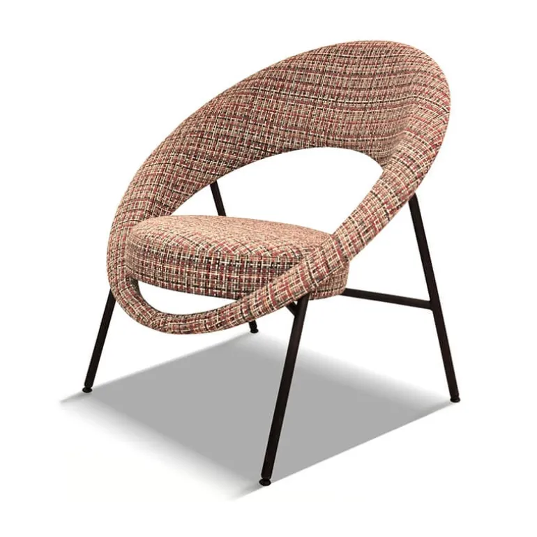 Saturn Fauteuil design en tissu fabriqué en France