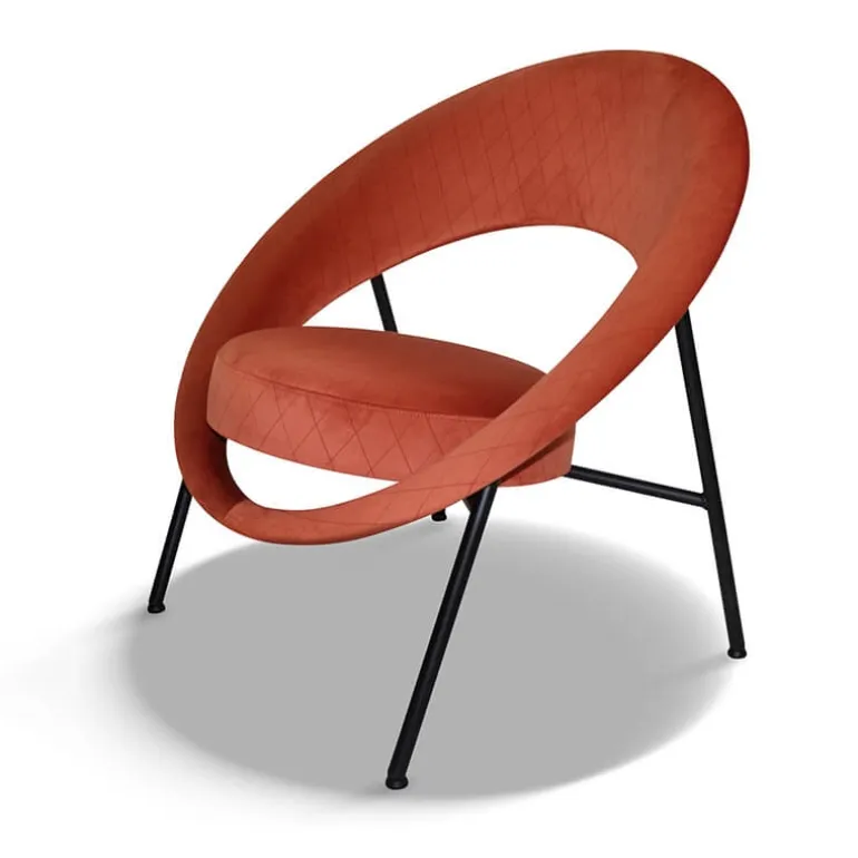 Saturn Fauteuil design en tissu fabriqué en France