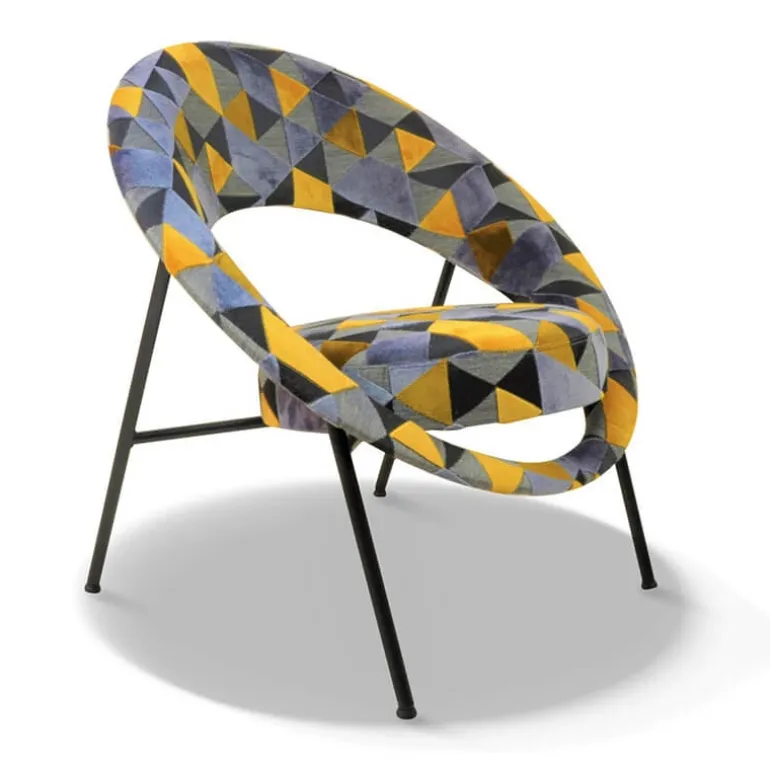 Saturn Fauteuil design en tissu fabriqué en France