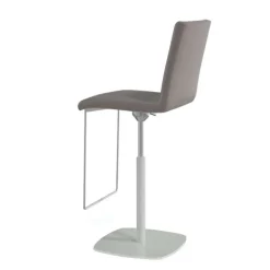 Sherpa Tabouret en simili réglable en hauteur et pivotant rembourré