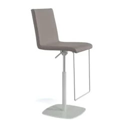 Sherpa Tabouret en simili réglable en hauteur et pivotant rembourré