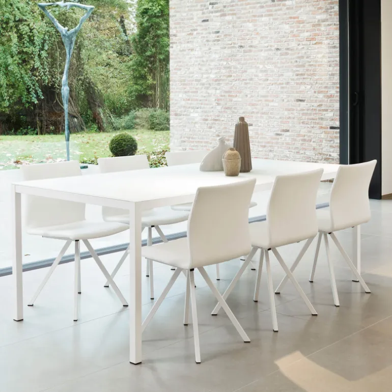 Silva Chaise design en métal et simili