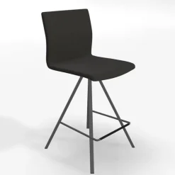 Silva Tabouret snack design tissu et métal