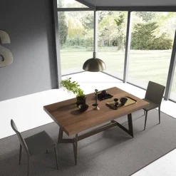 Sipario Table extensible design de salle à manger en bois