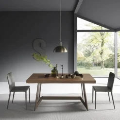 Sipario Table extensible design de salle à manger en bois