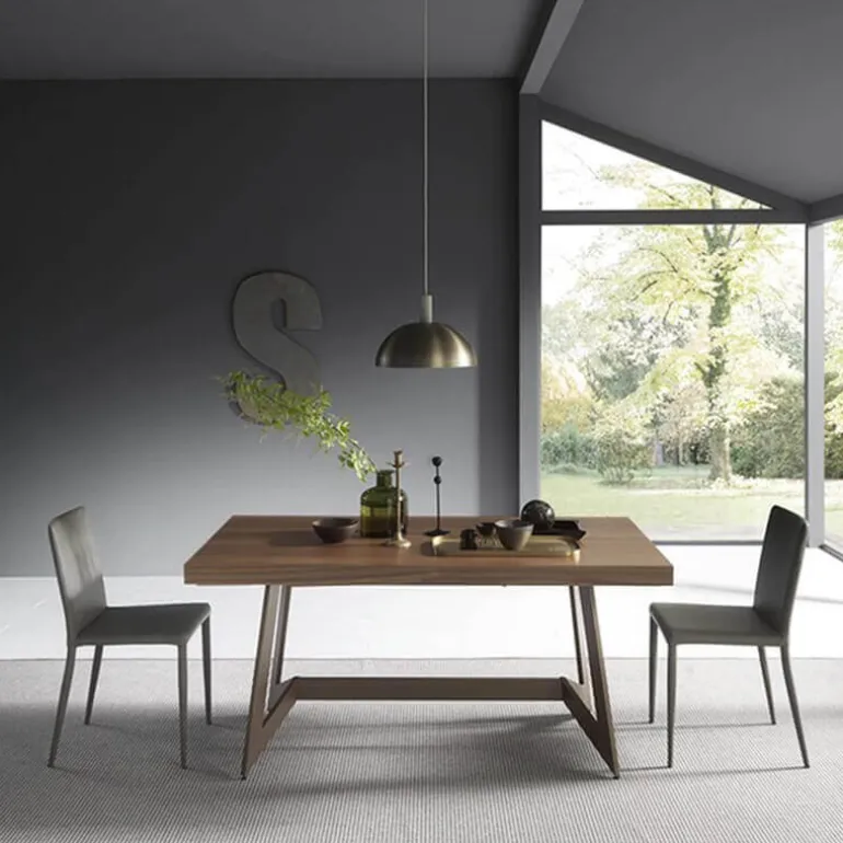 Sipario Table extensible design de salle à manger en bois