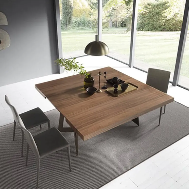 Sipario Table extensible design de salle à manger en bois