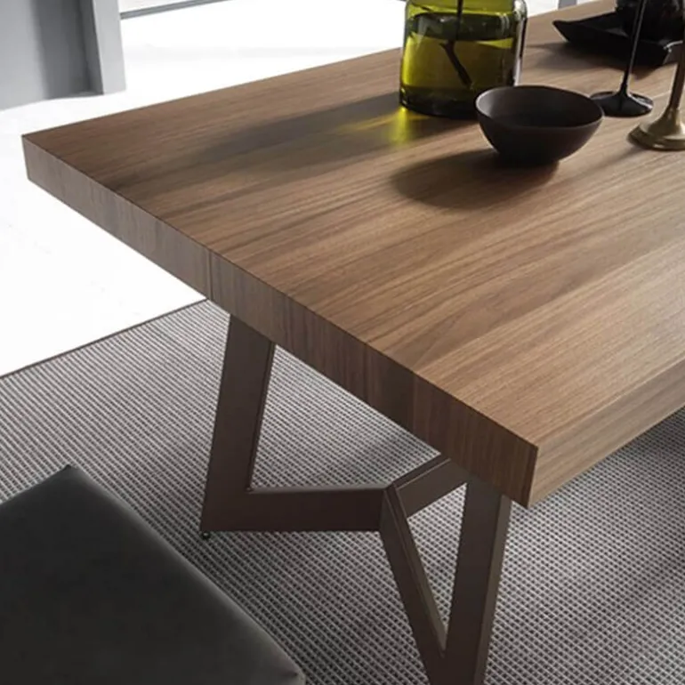 Sipario Table extensible design de salle à manger en bois